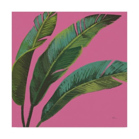 Trademark Fine Art Janelle Penner 'Welcome to Paradise XI on Pink' Canvas Art, 14x14 WAP02922-C1414GG